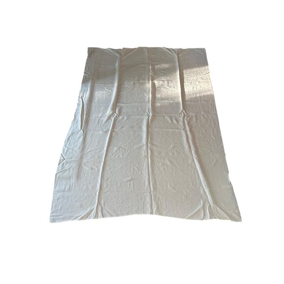 Vintage Ivory Linen TableCloth With 5Pc Napkin 68" X 48" Timeless Elegant - Picture 3 of 10